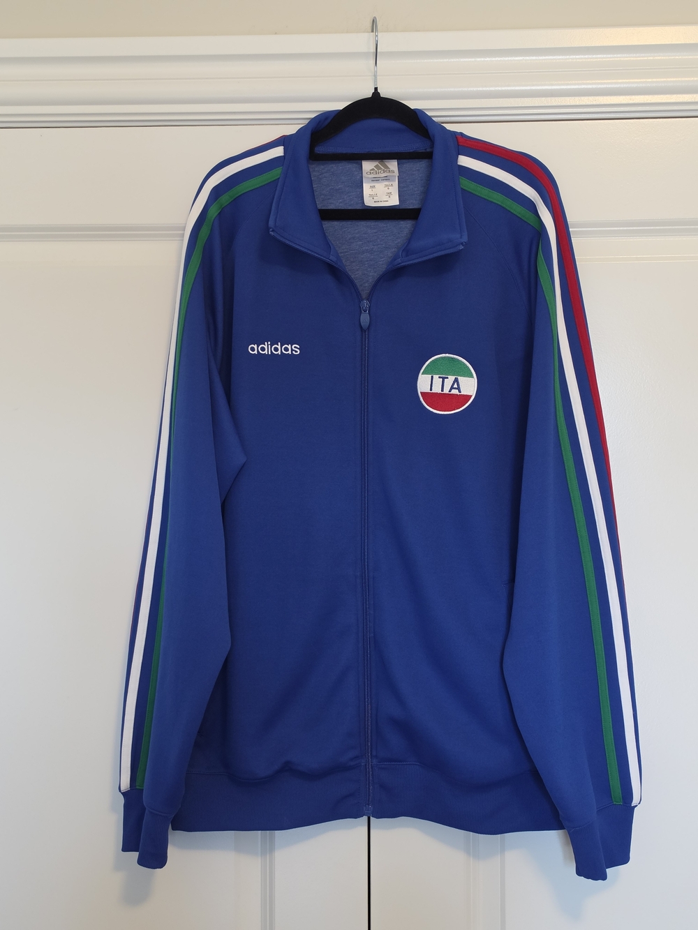 ADIDAS ITALIA FIREBIRD TRACK JACKET ITALY SOCCER RETRO ORIGINALS MEN'S L